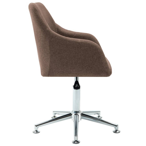 Swen Studio -  Swivel Dining Chairs 6 pcs Brown Fabric (UK/IE/FI/NO only) (6x331501)